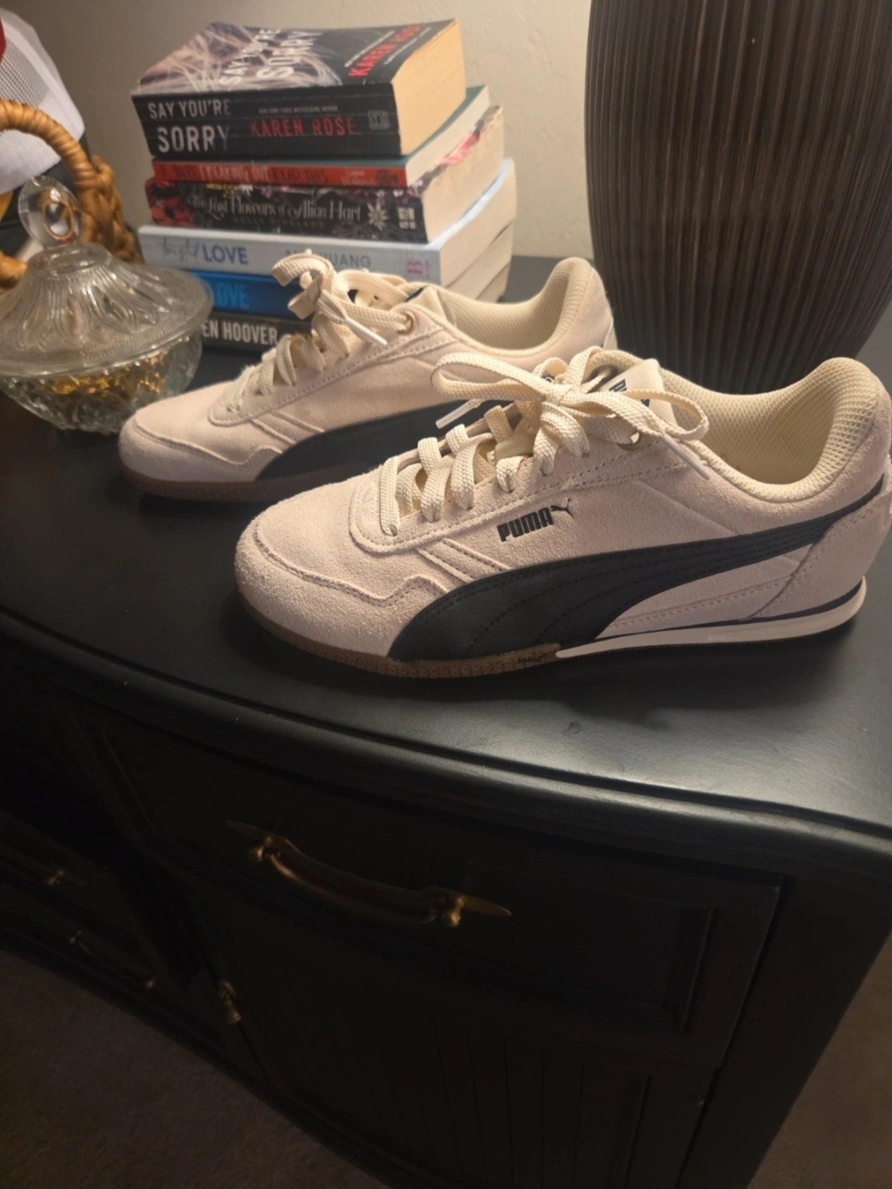 Puma Bella Donna Women's Cream & Black Sneakers